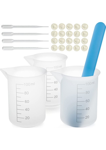 Silikon Ölçüm Kupaları Silikon Popsicle Karıştırma Çubuğu, Pipetler, Epoksi Reçine Karıştırma Için Parmak Karyolaları, Kalıplar (Yurt Dışından)