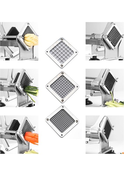 Paslanmaz Çelik Frand Fry Patates Cips Kesiciler, Frand Fry Cutter, Cips Kesici Parçaları Patates Kesici Patates 9mm (Yurt Dışından) indirimleri