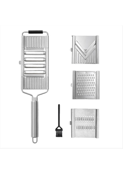 Sebze Dilimleyici Seti, 4 Aradan 1 Paslanmaz Çelik Mutfak Dilimleyicisi, Değiştirilebilir Bıçaklar, Çok Fonksiyonlu Peynir Arazileri (Yurt Dışından)