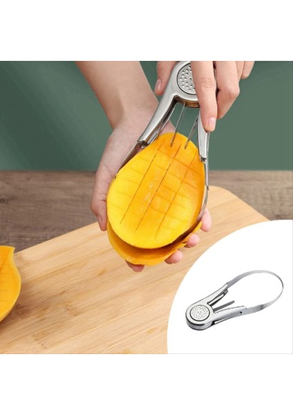 Paslanmaz Çelik Kesici Avokado Dilimleyici Ayırıcı Meyve Kavun Kesim Soyucu Çirkin Doğranmış Soyma Aleti Mutfak Aletleri (Yurt Dışından) fiyatları