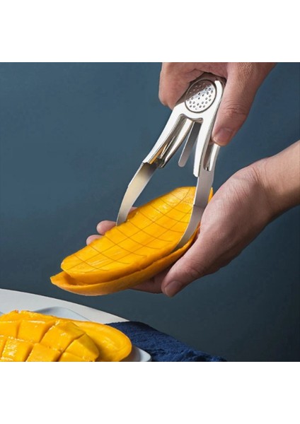 Paslanmaz Çelik Kesici Avokado Dilimleyici Ayırıcı Meyve Kavun Kesim Soyucu Çirkin Doğranmış Soyma Aleti Mutfak Aletleri (Yurt Dışından) indirimleri