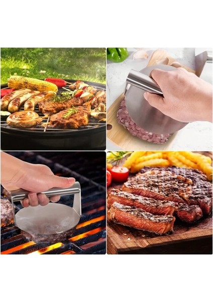 Paslanmaz Çelik Et Pres Biftek Hamburger Et Pres Yapışmaz (Yurt Dışından) fırsatları