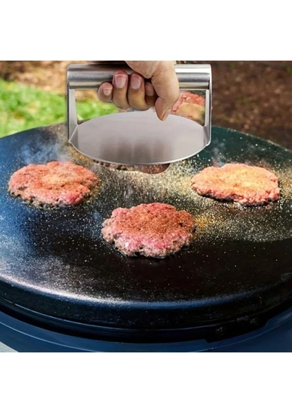 Paslanmaz Çelik Et Pres Biftek Hamburger Et Pres Yapışmaz (Yurt Dışından) indirimleri