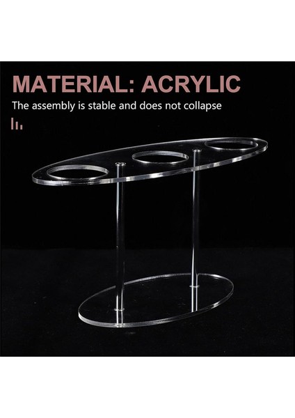 Akrilik Dondurma Koni Tutucu, Charcuterie Food Cone Tutucu, Waffle Koni Standı, 3 Delik, Şeffaf (Yurt Dışından) indirimleri