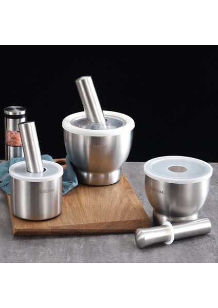 304 Paslanmaz Çelik Masher Katı Sarımsak Masher Ev Taşlama Masher Sarımsak Tasher Sarımsak Harç Taşlama Kasesi C (Yurt Dışından) fiyatları