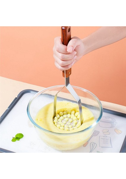 2pcs Patates Mashers, Vintage Mutfak Terim Paslanmaz Yuvarlak Patates Tasher, Ahşap Sap Masher Ricer Aracı (Yurt Dışından) fiyatları
