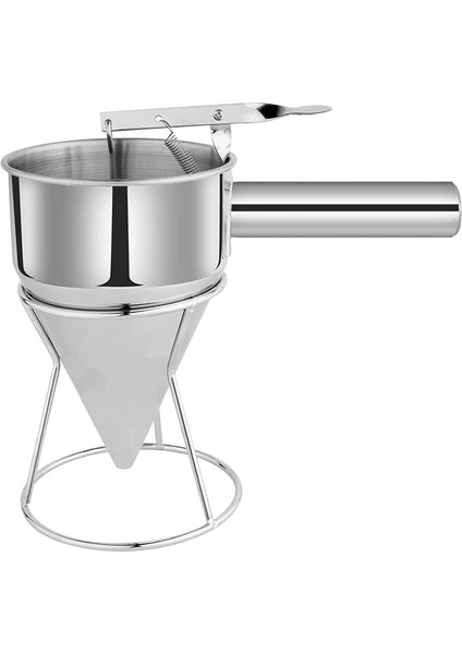 Paslanmaz Çelik Gözleme Hamuru Dağıtıcı, Kek Krep Için Stand Pişirme Aleti ile Huni Dağıtıcı Pişmiş Cupcakes Iyi (Yurt Dışından)