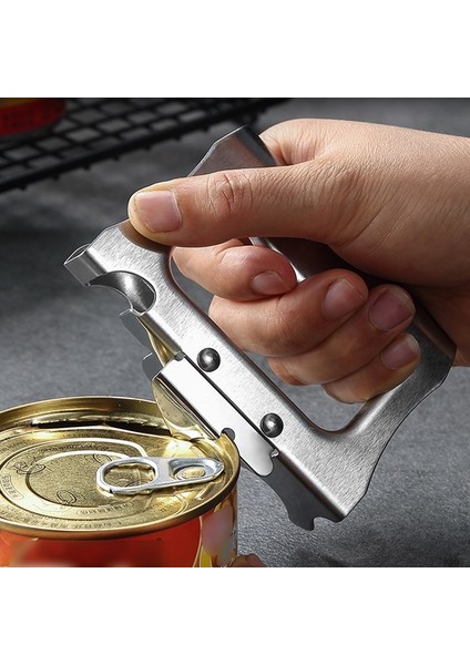 Çok Fonksiyonlu Manuel Teneke Kutu Açıcı Bira Şişesi Açıcı Yan Kesim Paslanmaz Çelik Konserve Bıçak Güvenlik Açık Kutular Mutfak Aleti (Yurt Dışından) fırsatları