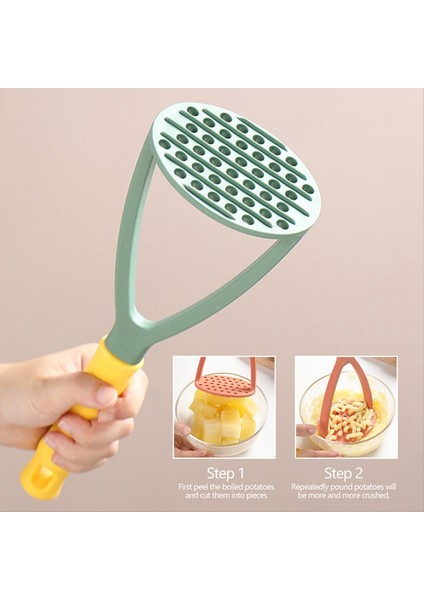 Preslenmiş Patates Masher Ricer Püre Suyu Makinesi Patates Itme Pürüzlü Patates Patates Püresi Kırıcı Meyve Araçları Mutfak Mavi (Yurt Dışından) indirimleri