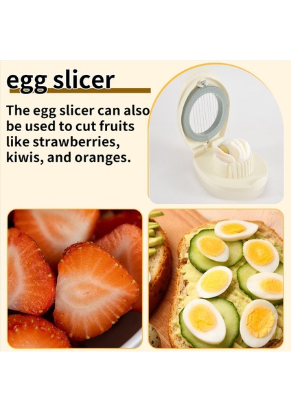 3 Yumurta Dilimleyici A Için Depolamalı 1 Çok Fonksiyonlu Yumurta Dilimleyici Yumurta Kesici Paslanmaz Çelik Bıçaklar A (Yurt Dışından) fırsatları