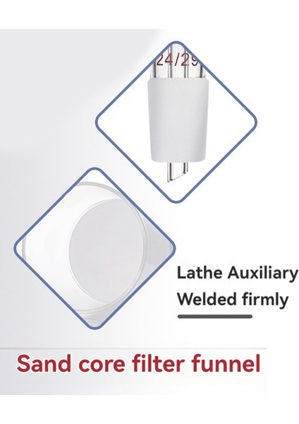 Borosilikat Cam Ince Frit Buchner Filtre Hunisi (G3), 24/40 Standart Konik Meme ve Vakum Tutuklu Tüp (Yurt Dışından) modelleri