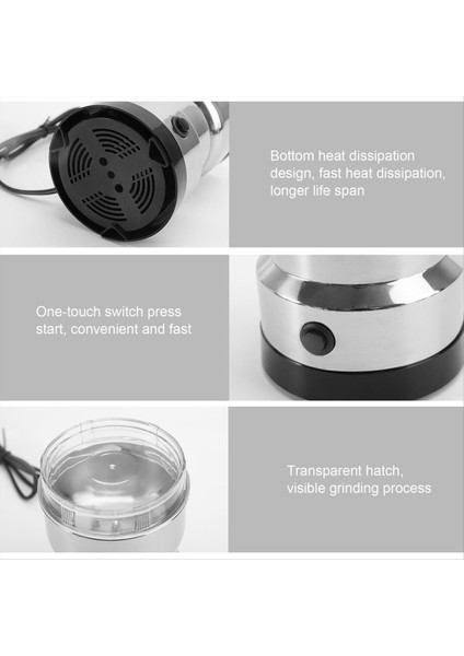 Premium Elektrikli Tahıl Değirmeni, Çok Işlevli Kahve Öğütücü, Ultra Ince Kahve Için 150W, Baharatlar, Otlar ve Daha Fazla Au Fişi (Yurt Dışından) fiyatları