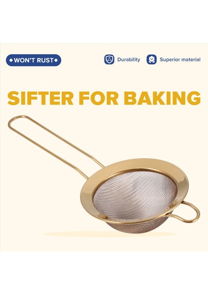 Paslanmaz Çelik Ince Örgü Yağı Süzgeç Altın Un Elek Elek Kehanetleri Un Kahve Örgü Filtresi Fırın Aletleri Mutfak Fırın Yazılımı S (Yurt Dışından) fırsatları
