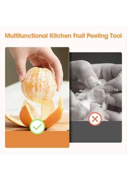 Çok Işlevli Mutfak Meyve Soyma Aracı, Turuncu Soyucu, Narenciye Soyucu, Kolay Açık Narenciye, Greyfurt, Limon Yeşili (Yurt Dışından) fırsatları