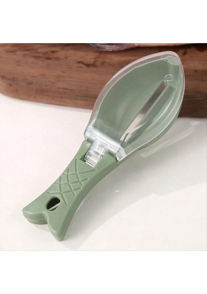 Balık Ölçeği Grater Balık Ölçekleyici Balık Temizleme Aracı Ölçekleyici Kapak Ev Mutfak Yemek Balıkçılık Aracı Beyaz (Yurt Dışından)