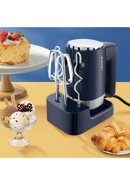 Jamany Elektrikli El Mikser Paslanmaz Çelik 600W Depolama Tabanı Mutfak Yemek Mikserleri Pişirme Ab Fişi (Yurt Dışından) modelleri