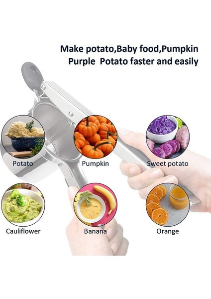 Patates Blender, Spagetti Yapım Makinesi Patates Patates Yapmak Için 3 Karşılıklı Diskli, Makarna Press (Yurt Dışından) indirimleri