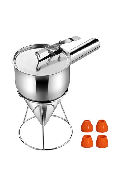 Gözleme Hamur Dispenser Stand Cupcakes Pişirme Make Araçları ile Çok Kalibre Paslanmaz Çelik Huni Dağıtıcı (Yurt Dışından)