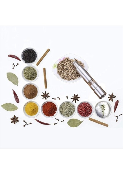 Tuz Değirmeni ve Biber Değirmeni Biber Deniz Tuzu ve Baharatlar Için Bir El Operasyonu Için Başparmak Düğmesi (Yurt Dışından) fiyatları