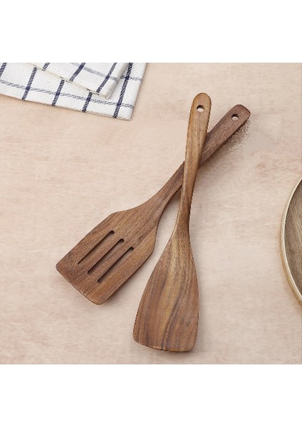 Ahşap Spatula Yapışmaz Tencere Aksesuarları, Tava Yüksek Isı Karıştırma Pişirme Restoran Mutfak Eşyaları (Yurt Dışından) modelleri