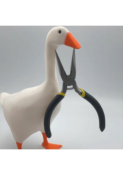 Manyetik Kaz Anahtar Tutucu Sevimli Ev Dekor Kawaii Oda Ofis Masa Masası Dekor Estetik Komik Heykel Yatak Odası Dekor B (Yurt Dışından)