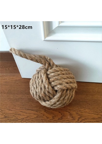 6inch Dia Monkey Halat Knot Kapı Durdurucu Deniz Knot Kapısı Durma Dekor Dekor Masa Dekek Ağırlık Ağırlıklı Pencere A (Yurt Dışından) fiyatları