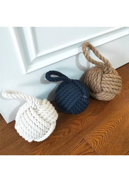 6inch Dia Monkey Halat Knot Kapı Durdurucu Deniz Knot Kapısı Durma Dekor Dekor Masa Dekek Ağırlık Ağırlıklı Pencere A (Yurt Dışından) indirimleri