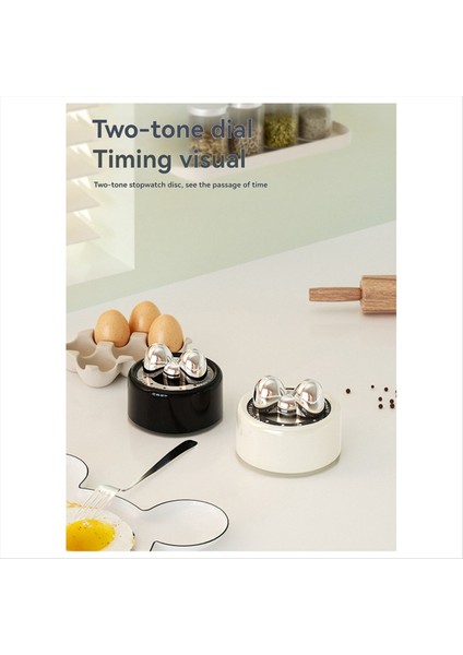 Mini Görsel Mutfak Zamanlayıcı Manyetik Mekanik Zamanlayıcı Mutfak Geri Sayım Pişirme Pişirme Çalar Saat Siyah (Yurt Dışından) indirimleri