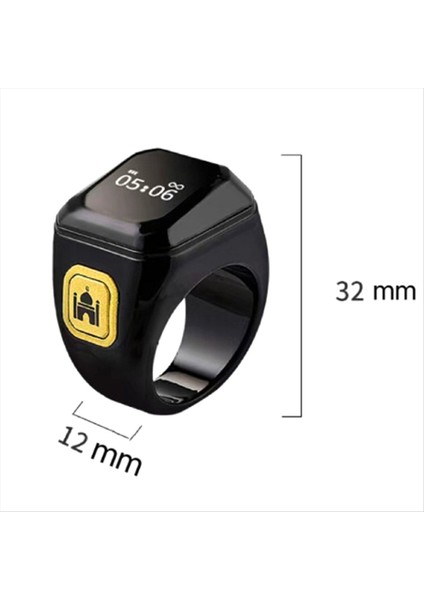 Akıllı Bluetooth Yüzük Çok Fonksiyonlu Uygun Bluetooth Parmak Sayaç Time Counter, Beyaz (Yurt Dışından) indirimleri