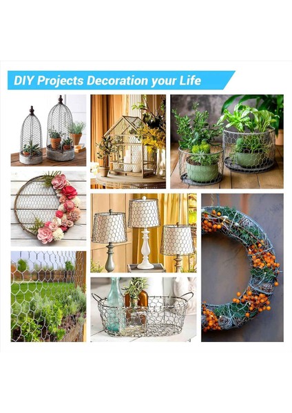 Tavuk Teli Örgü 13 7 x 157 Gümüş Çiçek Tavuk Teli Kümes Hayvanları Netting Altıgen Galvanizli Pvc Kaplı Tel Örgü (Yurt Dışından) fiyatları