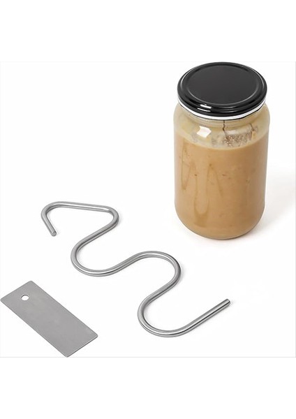 Fıstık Ezmesi Karıştırıcı Somun Tereyağı Mikseri Paslanmaz Çelik Fıstık Ezmesi Karıştırıcı Gadget Karıştırıcı ve Kazıyıcı (Yurt Dışından) fırsatları