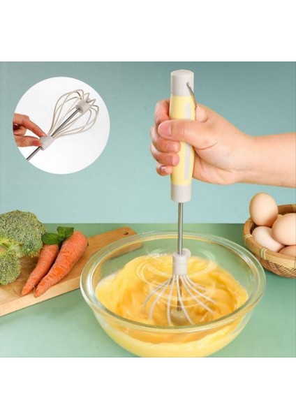 1 Adet Paslanmaz Çelik Yarı Otomatik Çırpma, Dönen Otomatik Yumurta Üreticisi, El Push Karıştırıcı Karıştırıcı Alet Kılavuzu Yumurta Çalkalayıcı (Yurt Dışından) fırsatları