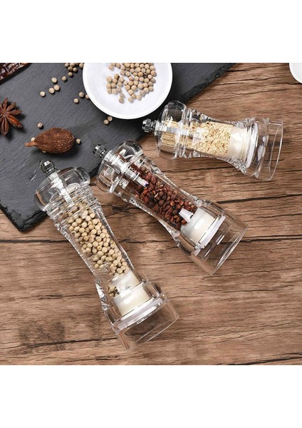 Biber Öğütücü-Akrilik Tuz ve Biber Shakers Seramik Rotor Mutfak Aksesuarları Tarafından Ayarlanabilir Kabalık M (Yurt Dışından) fiyatları