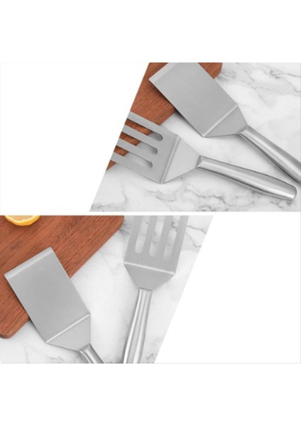 Paslanmaz Çelik Spatula Düz Spatula Büyük Balık Turner Grill Barbeque Turner Griddle Scraper Biftek Spatula Krep A (Yurt Dışından) fırsatları
