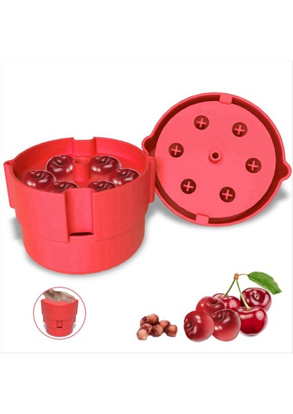 Kiraz Piter 6 Içinde 1 Çok Alicek Kiraz Tohumu Çıkartma Zahmetsiz Push-Down Kiraz Piter Çıkarma Aracı Bulaşık Makinesi Güvenli (Yurt Dışından) fiyatları