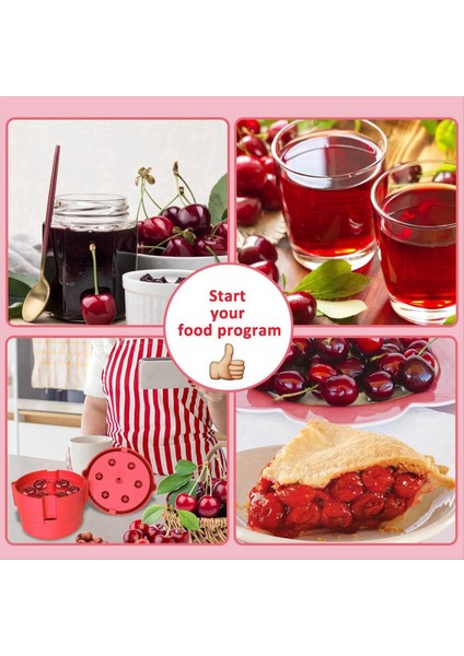 Kiraz Piter 6 Içinde 1 Çok Alicek Kiraz Tohumu Çıkartma Zahmetsiz Push-Down Kiraz Piter Çıkarma Aracı Bulaşık Makinesi Güvenli (Yurt Dışından) modelleri