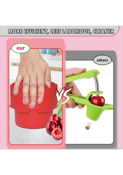 Kiraz Piter 6 Içinde 1 Çok Alicek Kiraz Tohumu Çıkartma Zahmetsiz Push-Down Kiraz Piter Çıkarma Aracı Bulaşık Makinesi Güvenli (Yurt Dışından) fırsatları