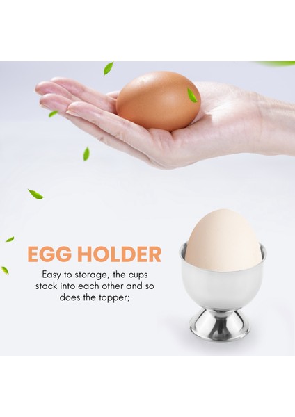 Yumurta Kupası Tepsisi Paslanmaz Çelik Yumuşak Haşlanmış Yumurta Bardağı Tutucu Küçük Şarap Bırıklarından Yapılabilir 6 Set (Yurt Dışından) modelleri