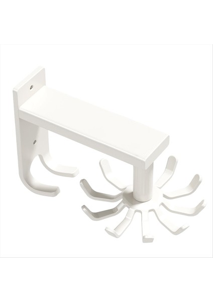 Mutfak Eşyaları Tutucu Pratik Döner Alet Kancası Tutucu Duvara Monte Edilmiş Pişirme Gereçleri Rafı Döndürülebilir Ağır Hizmet Kancaları B (Yurt Dışından)