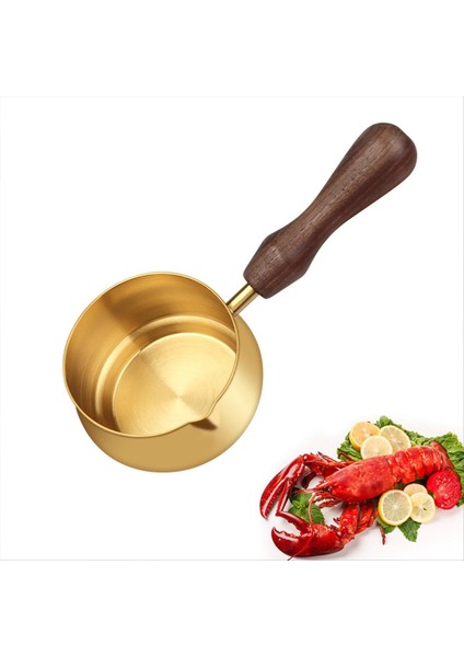 Mini Sos Tavaları -Seafood Elektrapan Paslanmaz Çelik Saplı (Altın 100ML/3.5OZ) (Yurt Dışından)