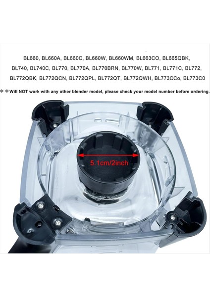 Ninja BL660/66OA Serisi 72 Oz (9 Su Bardağı) Sürahi, Sürücü Debriyajı ve Sürücü Pimi Saplama Kiti Seti Için Blender Yedek Parçaları (Yurt Dışından) modelleri