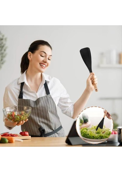 Mutfak Spatula Karıştırma Spatula Kaşık Isıya Dayanıklı Yapışmaz Pişirme Pişirme ve Karıştırma Gıda Sınıfı Silikon Alet (Yurt Dışından) modelleri