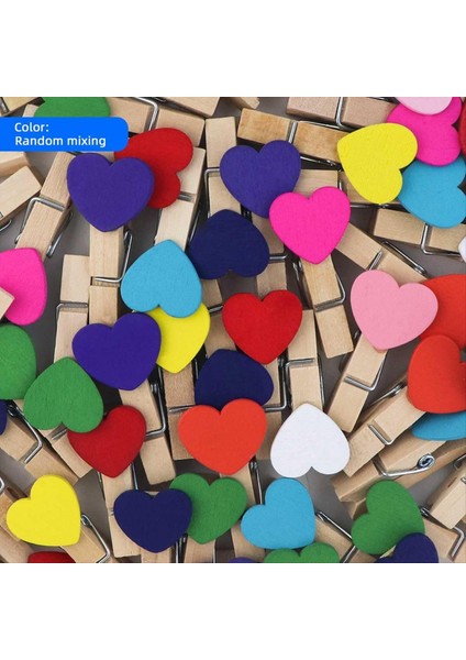 80 Adet Ahşap Kalp Clothespins Mini Kalp Fotoğraf Klipleri El Sanatları Için Renkli Küçük Giysiler Pimleri Resim Asma Ekran (Yurt Dışından) indirimleri