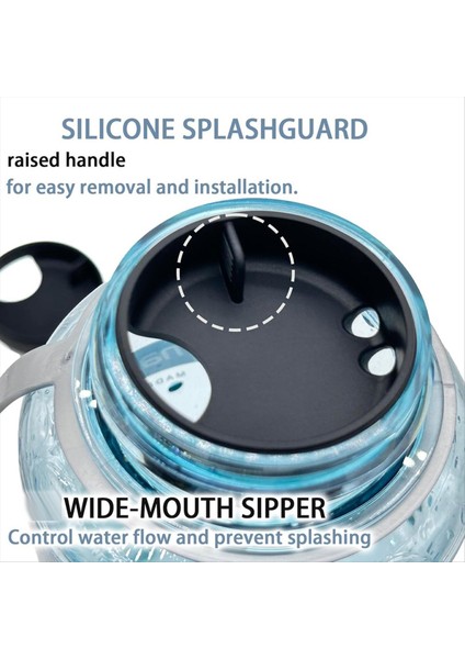 2pcs Silikon Sıçrama Koruyucu Nalgene Sıçraması Için Geniş Ağız 32 Oz Geniş Ağız Su Şişesi Aksesuarları (Yurt Dışından) fiyatları