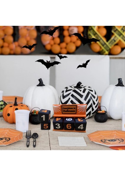 Kapalı Ev Partisi Dekorasyon Tatil Masası Süsleme Dekoratif Cadılar Bayramı Geri Sayım Blok Için Cadılar Bayramı Geri Sayım (Yurt Dışından) fiyatları