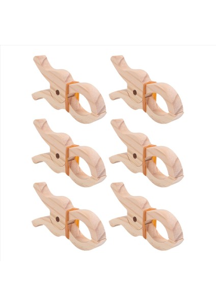 6 Adet Ahşap Oyun Klips El Yapımı Dev Klips Oyuncaklar Perdeler Için Ahşap Klipler, Dolaplar, Balkon, Yaratıcı Ahşap Klipler (Yurt Dışından)