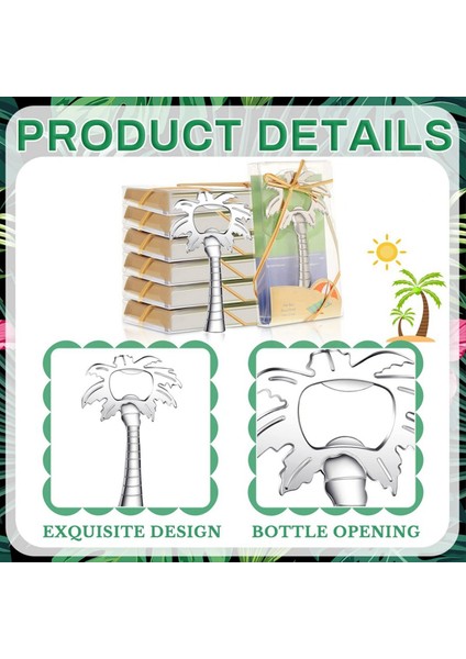 10 Adet Hindistan Cevizi Ağacı Şişe Açıcı Düğün Duş Konuk Hediyeleri Hediyelik Eşyalar Düğün Için Malzeme Altın (Yurt Dışından)