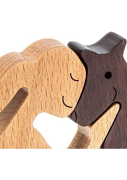 Köpek Aile Ahşap Ürünleri Ev Ahşap Oynat Süsleri Minyatür Masaüstü Dekoratif El Sanatları (Yurt Dışından) fiyatları