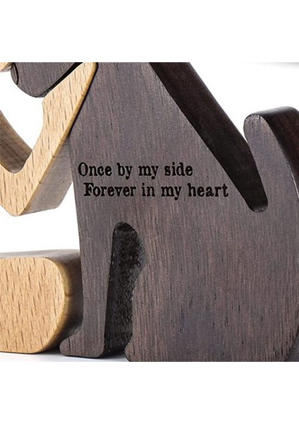 Köpek Aile Ahşap Ürünleri Ev Ahşap Oynat Süsleri Minyatür Masaüstü Dekoratif El Sanatları (Yurt Dışından) modelleri