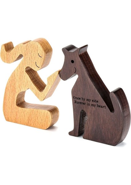 Köpek Aile Ahşap Ürünleri Ev Ahşap Oynat Süsleri Minyatür Masaüstü Dekoratif El Sanatları (Yurt Dışından) fırsatları